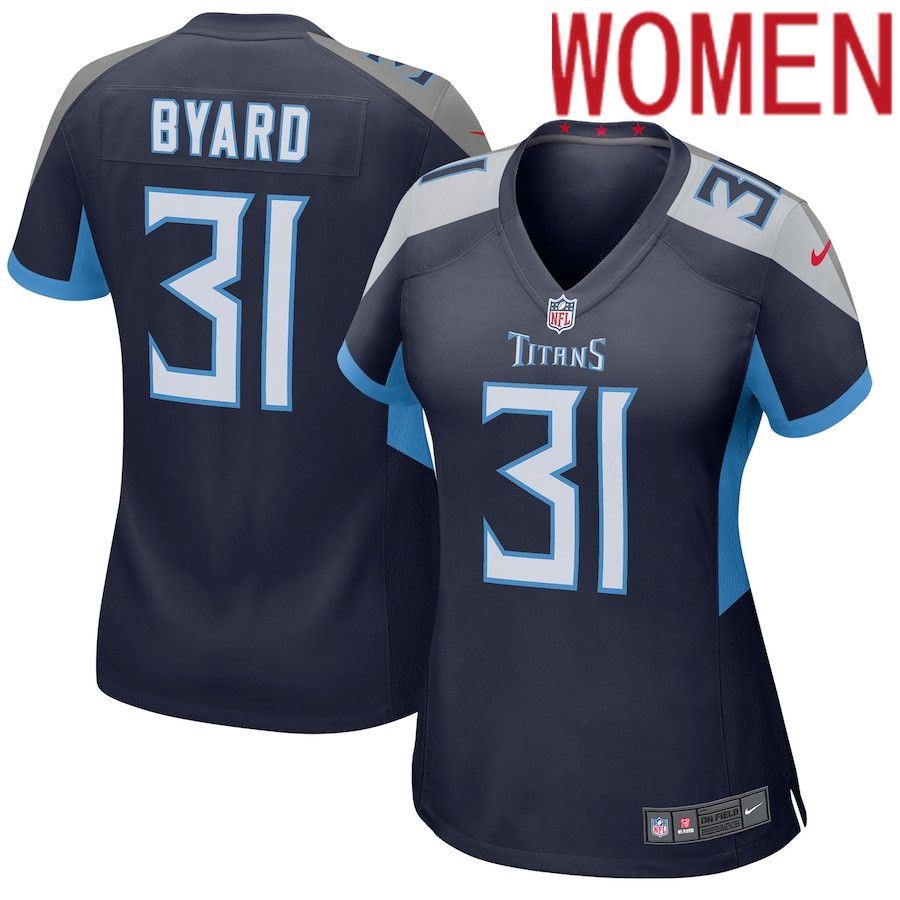 Women Tennessee Titans #31 Kevin Byard Nike Navy Player Game NFL Jersey